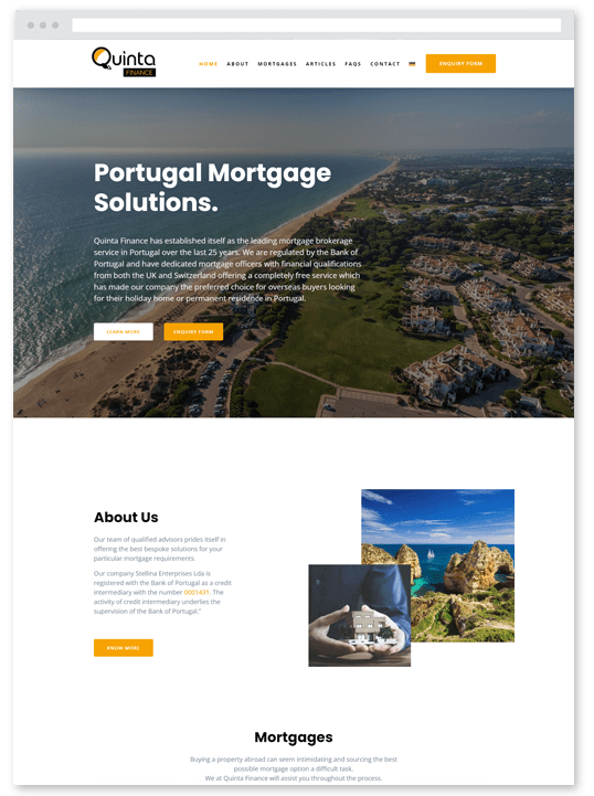 quinta finance website